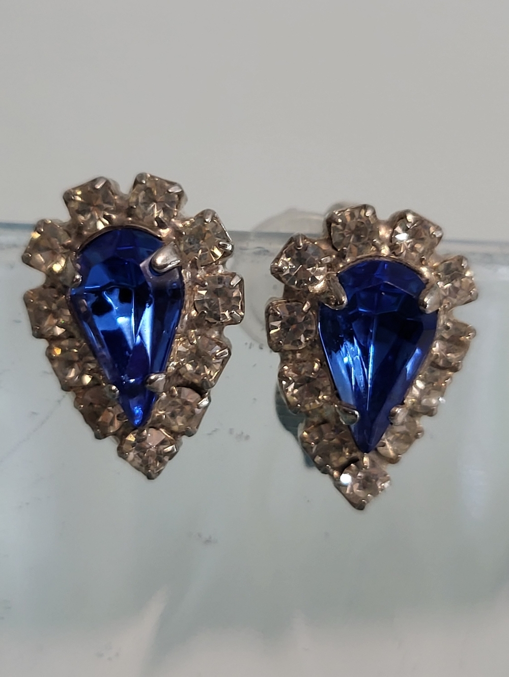 3pr Vintage Rhinestone Clips - Picture 5 of 6